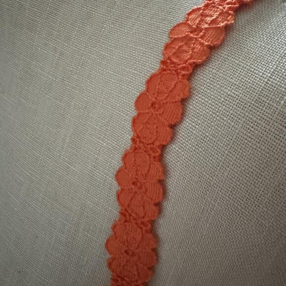 SAVAGE X FENTY by Rihana Orange Lace PERFECT POPPIES Demi Bra sze 38C NEW - Picture 3 of 3
